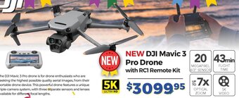 Teds Cameras DJI Mavic 3 Pro Drone with RC1 Remote Kit offer