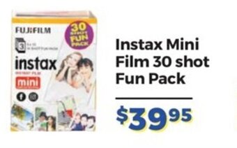 Teds Cameras Instax Mini Film 30 shot Fun Pack offer