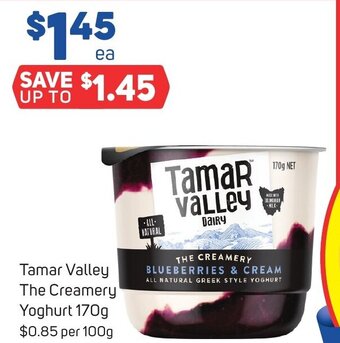 Foodland Tamar Valley The Creamery Yoghurt 170g offer