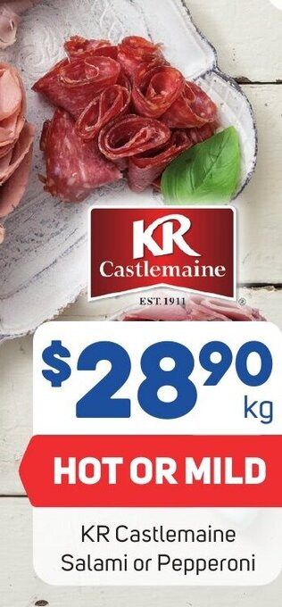 Foodland KR Castlemaine Salami or Pepperoni offer