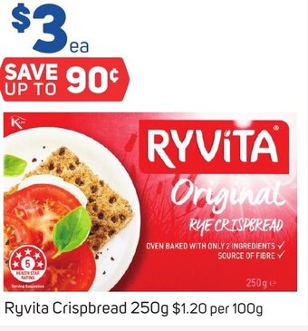 Foodland Ryvita Crispbread 250g offer