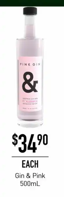 Dan Murphy's Gin & Pink 500mL offer