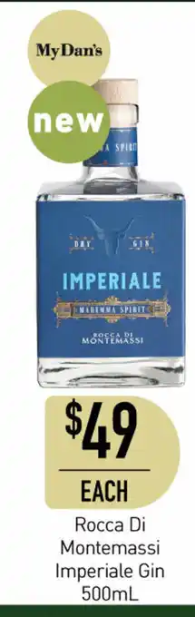 Rocca Di Montemassi Imperiale Gin 500mL
