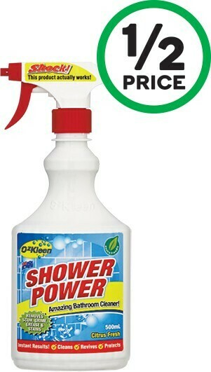Woolworths Ozkleen Shower Power 500ml or Squeeze Pack 750ml offer