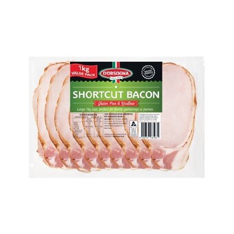 Woolworths D’orsogna shortcut bacon 1 kg – from the fridge offer