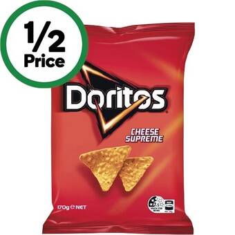 Woolworths Doritos corn chips 150-170g offer