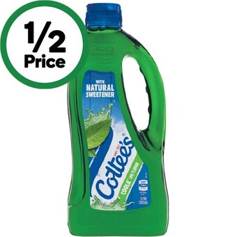 Woolworths Cottee’s cordial 1 litre offer