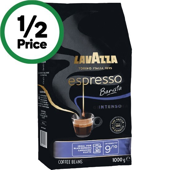 Lavazza barista coffee beans 1 kg offer at Woolworths