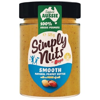 Woolworths Bega simply nuts peanut butter 325g offer