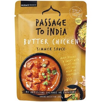 Woolworths Passage to india simmer sauce 375g offer