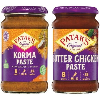 Woolworths Patak’s indian curry paste 283-312g offer
