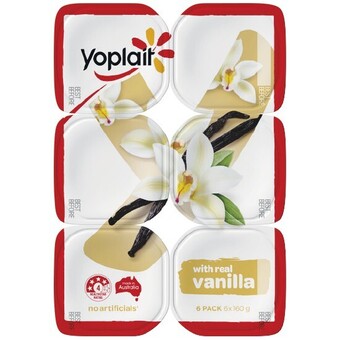 Woolworths Yoplait yoghurt 6 x 160g offer