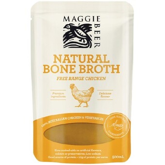 Woolworths Maggie beer bone broth 500ml offer