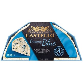 Woolworths Castello cheese varieties 150g – excludes truffle & red rind – from the deli offer