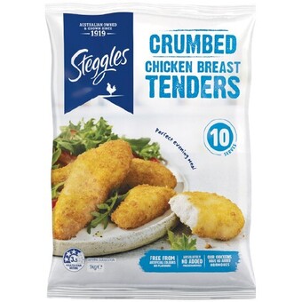 Woolworths Steggles chicken tenders 1 kg offer