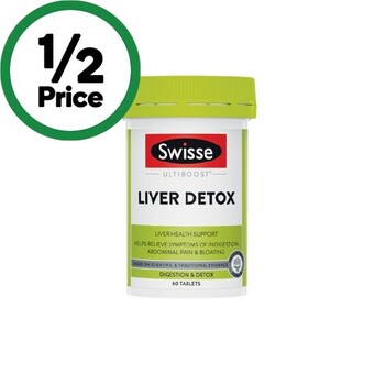 Woolworths Swisse ultiboost liver detox tablets pk 60~ offer
