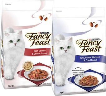 BIG W Fancy feast dry cat food varieties 1.4kg offer
