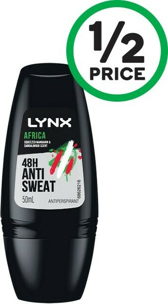 Woolworths Lynx Antiperspirant Roll On Deodorant 50ml offer