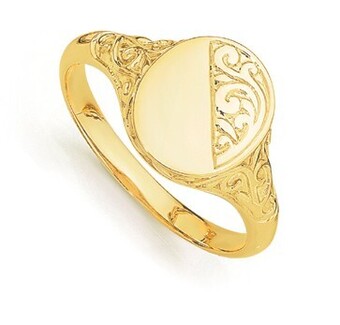 Prouds 9ct gold signet ring offer