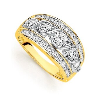 Prouds 9ct gold diamond ring offer