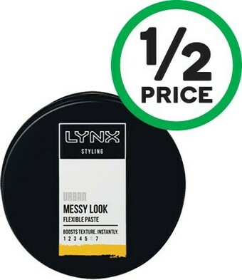 Woolworths Lynx Flexible Hair Paste Urban 75ml offer