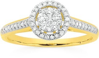 Prouds 9ct gold diamond ring offer