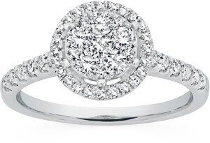 Prouds 9ct white gold diamond ring offer