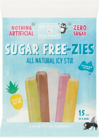 Woolworths No Nasties Sugar Free-zies 15 x 60ml offer