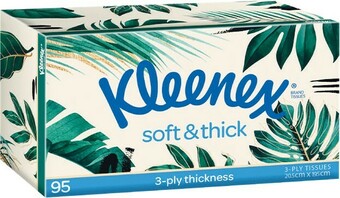 Woolworths Kleenex Soft & Thick Facial Tissue Pk 95 offer