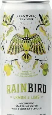 Woolworths Rainbird Seltzer 6% Varieties Cans 4x330ml offer