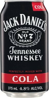 Woolworths Jack Daniel’s Whiskey & Cola Cans 18x375ml offer
