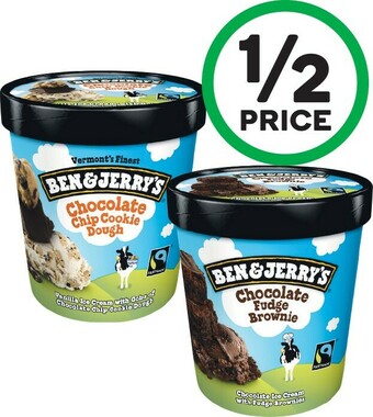 Woolworths Ben & Jerry’s Ice Cream 458ml – From the Freezer offer