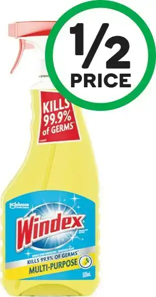 Woolworths Windex Multi Purpose Disinfectant Spray 500ml offer