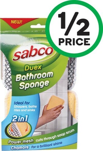 Sabco Duex Bathroom Sponge Pk 2
