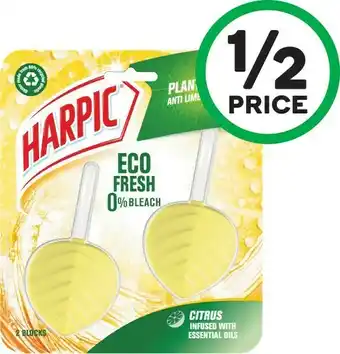 Woolworths Harpic Eco Fresh Pk 2 or Bleach Toilet Cleaner Pk 2 offer