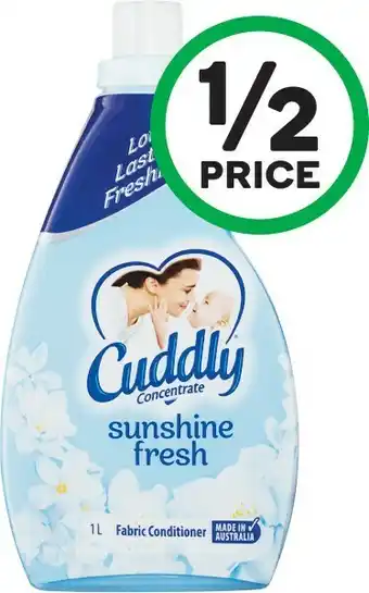 Woolworths Cuddly Fabric Aroma Intense 850ml or Ultra Conditioner 1 Litre offer