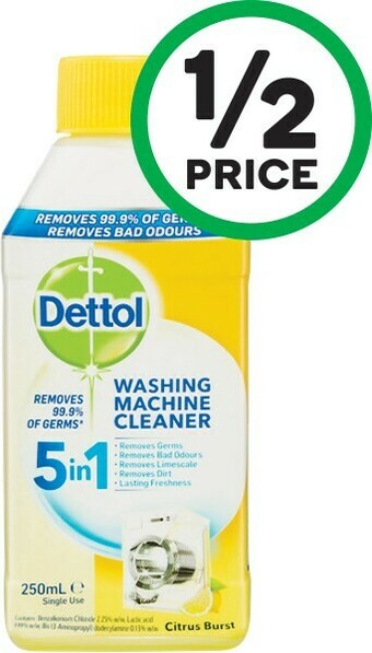 Woolworths Dettol Washing Machine Cleaner 250ml offer
