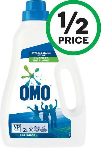 Woolworths Omo Regular Laundry Liquid 2 Litre or Powder 2 kg offer