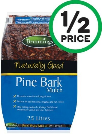 Woolworths Brunnings Pine Bark or Potting Mix 25 Litre offer