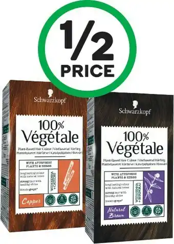 Woolworths Schwarzkopf 100% Vegetale Plant-Based Hair Colour offer