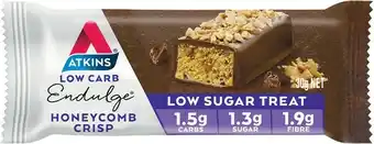 Woolworths Atkins Endulge Honeycomb Crisp Low Carb Bar 30g^ offer