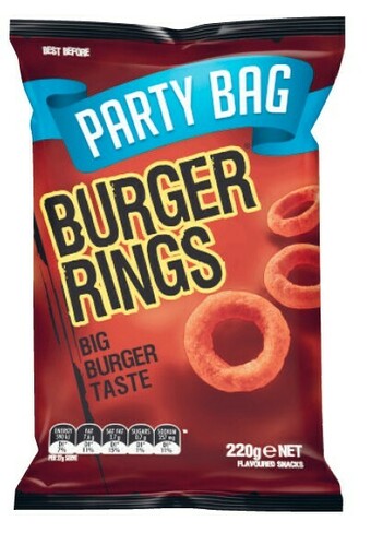 Coles Burger Rings, Twisties or Cheetos Party Bag 165g-270g offer
