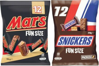 Coles Mars or Skittles Funsize 132g-216g offer