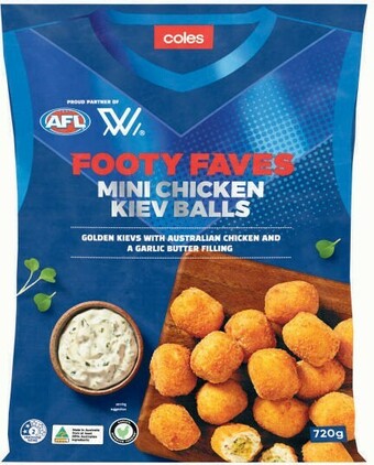 Coles Coles Mini Chicken Kiev Balls 720g offer