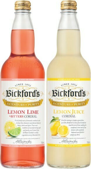 Coles Bickford’s Cordial 750mL offer