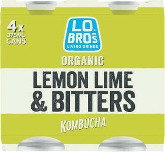 Coles Lo Bros Kombucha 4x375mL offer