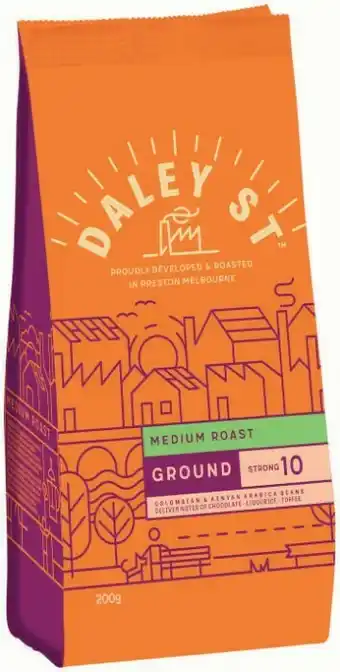 Coles Daley St Ground Coffee 200g offer