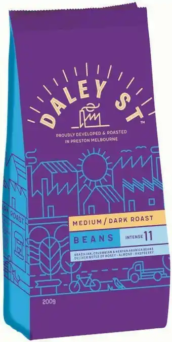 Coles Daley St Coffee Beans 200g offer