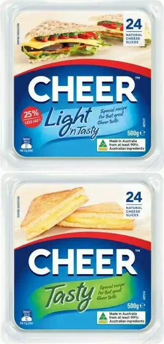 Coles Cheer Tasty Slices 500g offer