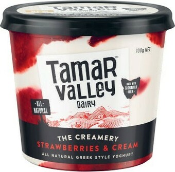 Tamar Valley Creamery 700g or Greek Yoghurt 1kg